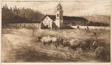 Edward Borein, Mission La Purísma; Mission San Luis Obispo; Mission Santa Cruz (Galvin 254; 255; 259), no date, A group of 3 etching and drypoints on various papers, each signed in pencil, one with the artist remarque in pencil
