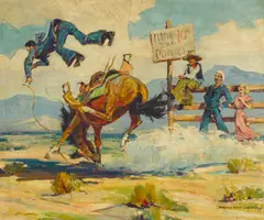 Marjorie Jane Reed, Anchors Aweigh, circa 1939, oil on canvas
