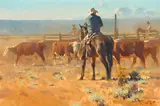James Elwood Reynolds, Boss of the C-S, oil on Masonite