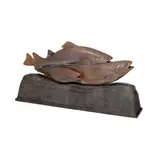 Steve Kestrel, Run River Run, bronze with copper and grey patinas