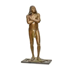 Kiowa by Richard V. Greeves, bronze with mixed brown patina, offered Apr 2022