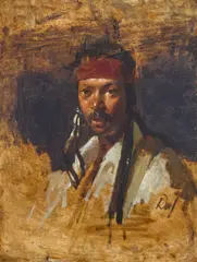 David A. Leffel, Julio, oil on canvas