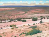 Gary Ernest Smith, Desert Wash, Distant Mesas
