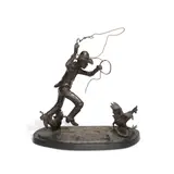 Joe Neil Beeler, Practice Makes Perfect, circa 1990, bronze with brown patina