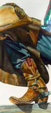Nelson Boren, Cowboy, watercolor on paper