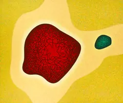 Raymond Jonson, Polymer No. 7, polymer on canvas
