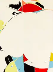 Beatrice Mandelman, White Moon, acrylic on canvas