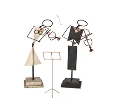 Los músicos by Loló Soldevilla, paint, metal and wood, sold Mar 2022