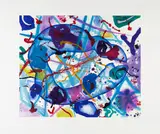 Sam Francis, Trietto 4 (SFE-077RC), 1991, Aquatint in colors, on Fabriano paper