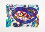 Sam Francis, Trietto 2 (SFE-075RC), 1991, Aquatint in colors, on Fabriano paper