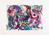 Sam Francis, Trietto 3 (SFE-076RC), 1991, Aquatint in colors, on Fabriano paper