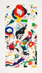 Untitled (SFE-079) by Sam Francis, 1991, Etching in colors, on BFK paper, sold Nov 2021
