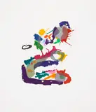 Sam Francis, Untitled (SFE-117), 1995, Etching in colors, on Rives BFK paper