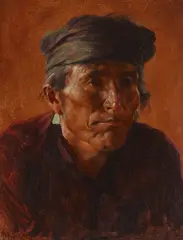 William Robinson Leigh, A Navajo Judge, Kayenta, Arizona, 1922, oil on canvas laid to board