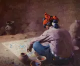 William Robinson Leigh, The Sand Painter