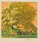 Gustave Baumann, Winter Corral, (Chamberlain 160)