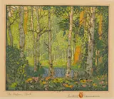 Gustave Baumann, Mountain Pool (Aspen Pool), (Chamberlain 73)