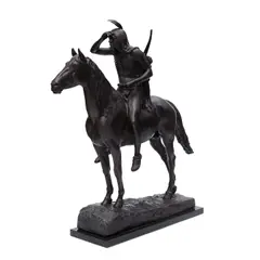 Cyrus Edwin Dallin, The Scout, bronze with flat brown patina