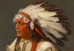 Charles Craig, Ute Indian Chief, circa 1881, oil on canvas
