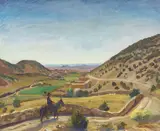 John Sloan, Looking West, Santa Fe N.M. (from Cerro Gordo Road), 1923, oil on canvas