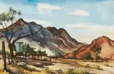 Charles F. Keck, Late Afternoon, circa 1940, watercolor on paper