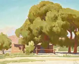 Maynard Dixon, Home in the Desert (Lone Pine), 1929, oil on canvas