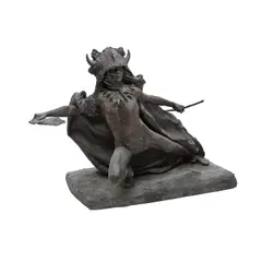 Solon Borglum, Buffalo Dancer, bronze with weathered green patina