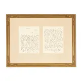 Maynard Dixon, Two-page letter on Maynard Dixon's Yonkers, New York stationary regarding the birth of Dixon's daughter Constance with first wife Lillian West Tobey., Written October 15, 1910