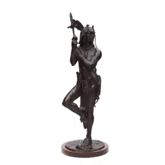Peter Fillerup, Sentinel, 2007, bronze with brown patina