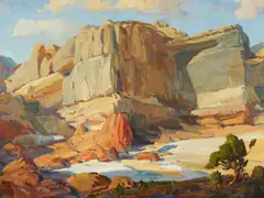 G. Russell Case, Coyote Gulch, 2002, oil on canvas