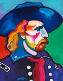 John Nieto, George Armstrong Custer, 2014, oil on canvas