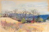 Wolf Kahn, Morning Off the South Road