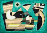 Werner Drewes, Islands in the Clouds, 1942, oil on canvas