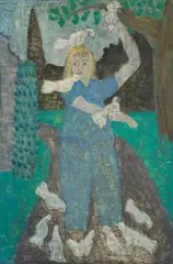 March with Doves by Milton Avery, circa 1940, oil on canvas, offered May 2022