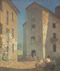 Robert Spencer, The Two Mills, circa 1911, oil on canvas