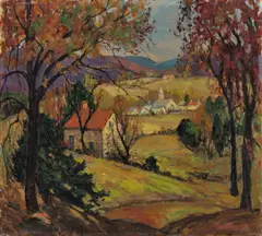 Fern Coppedge, Buckingham Mountain in October, circa 1940, oil on canvas