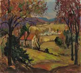 Fern Coppedge, Buckingham Mountain in October, circa 1940, oil on canvas
