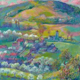 Theodore Earl Butler, Valley of the Seine, Giverny, 1912, oil on canvas