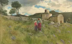 Charles Caryl Coleman, An Old Mill, Caprili, 1898, oil on canvas