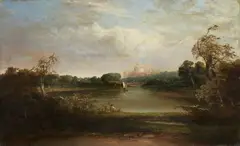 Windsor Castle by Thomas Doughty, oil on canvas, offered May 2022