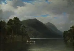 David Johnson, Morning, Lake George, oil on canvas