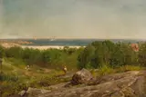 Worthington Whittredge, Late Afternoon, Newport, circa 1860-68, oil on canvas