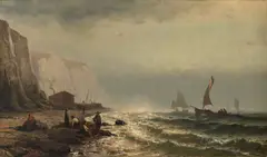 Mauritz de Haas, Fishing Vessels in the English Channel, 1878, oil on canvas