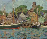 Aldro Thompson Hibbard, Boats in Harbor