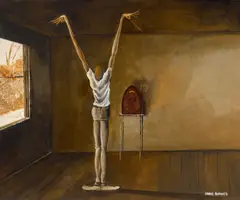 Ernie Barnes, The Maestro, circa 1971, acrylic on canvas