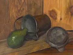 Luigi Lucioni, The Alligator Pear, 1965, oil on canvas
