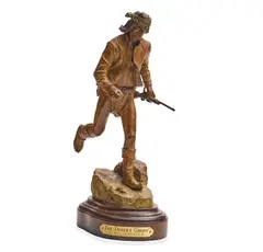 Desert Ghost by Bill Nebeker, 1992, bronze with light brown patina, offered Aug 2021