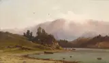 Carl von Perbandt, On Corte Madera Creek (under Mt. Tamalpais), oil on canvas