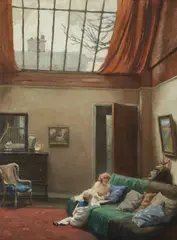 Albert Sheldon Pennoyer, My London Studio, circa 1915, oil on canvas