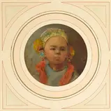 Arthur William Best, Portrait of a young Chinese girl, oil on board